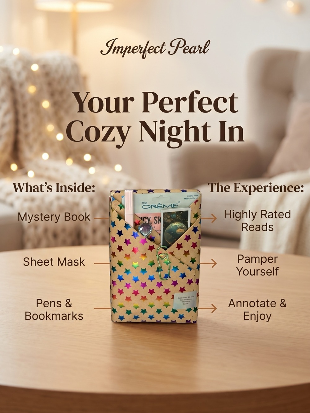 Cozy Night In Gift Set - Multicolor Stars
